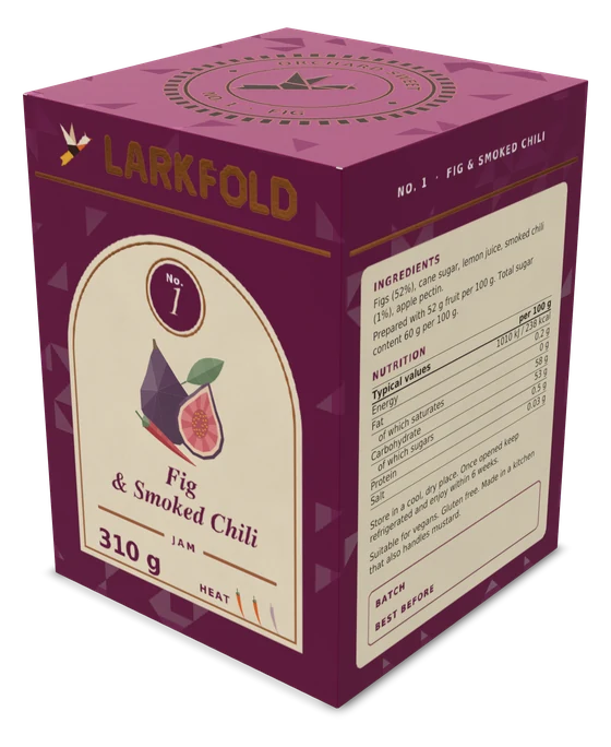 Carton No. 1 folded on uncoated SBS board